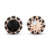 Thumbnail Image 1 of Pnina Tornai Black Diamond Stud Earrings 2-1/2 ct tw Round 14K Rose Gold