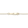 Thumbnail Image 3 of Diamond Initial O Pendant Necklace 1/10 ct tw Round 10K Yellow Gold 18&quot;