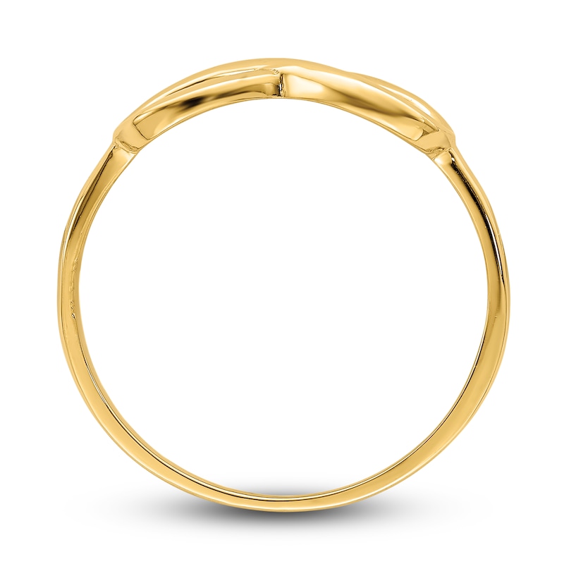 Main Image 2 of High-Polish Infinity Ring 14K Yellow Gold