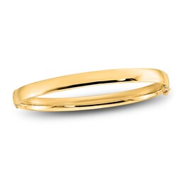 7 Bangle Bracelet 14K Yellow Gold 8