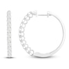 Thumbnail Image 1 of Diamond Hoop Earrings 1/4 ct tw 10K White Gold