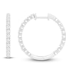 Thumbnail Image 1 of Diamond Hoop Earrings 1 ct tw 14K White Gold