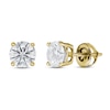 Thumbnail Image 1 of Lab-Created Diamond Solitaire Stud Earrings 1 1/2 ct tw Round 14K Yellow Gold (SI2/F)