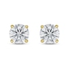 Thumbnail Image 2 of Lab-Created Diamond Solitaire Stud Earrings 1 1/2 ct tw Round 14K Yellow Gold (SI2/F)