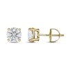 Thumbnail Image 3 of Lab-Created Diamond Solitaire Stud Earrings 1 1/2 ct tw Round 14K Yellow Gold (SI2/F)