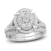 Thumbnail Image 1 of Diamond Oval Bridal Set 1-1/2 ct tw Round 14K White Gold