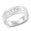 Thumbnail Image 1 of Men's Diamond Anniversary Band 1/4 ct tw Round 14K White Gold