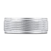 Thumbnail Image 3 of Men's Diamond-Cut Wedding Band 14K White Gold 8.0mm