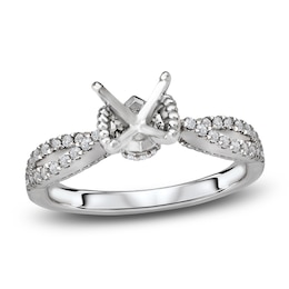 Diamond Engagement Ring Setting 1/3 ct tw Round Platinum