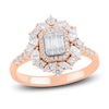 Thumbnail Image 0 of Baguette, Round & Marquise-Cut Diamond Ring 1 ct tw 14K Rose Gold