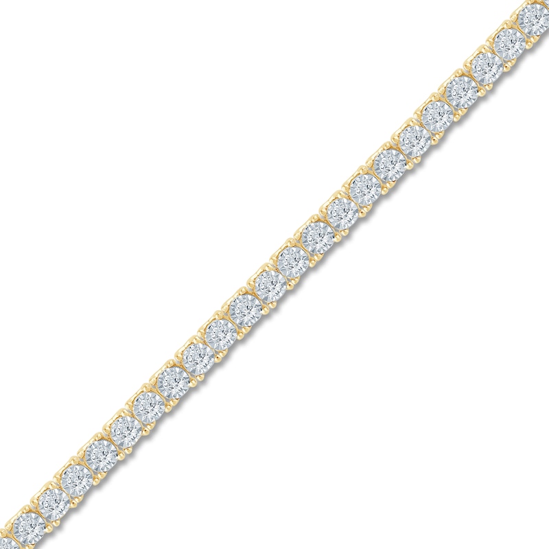 Pnina Tornai Diamond Tennis Bracelet 2 ct tw Round 14K Yellow Gold