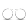 Thumbnail Image 1 of Diamond-Cut Hoop Earrings 14K White Gold 20mm