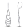 Thumbnail Image 0 of Diamond Layered Teardrop Earrings 2 ct tw 14K White Gold