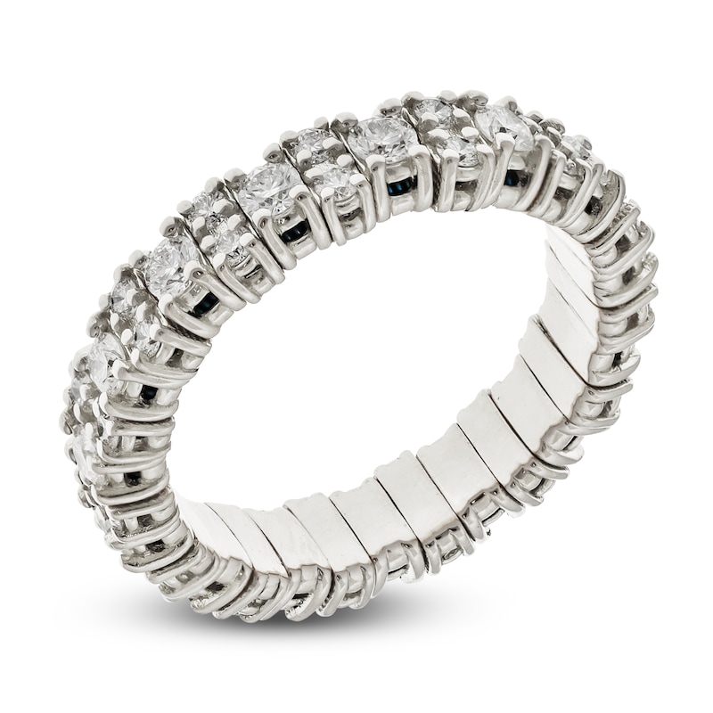 ZYDO Diamond Stretch Ring 1-1/6 ct tw 18K White Gold