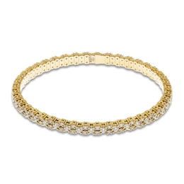 ZYDO Diamond Stretch Bracelet 2-7/8 ct tw 18K Yellow Gold 6.5&quot;