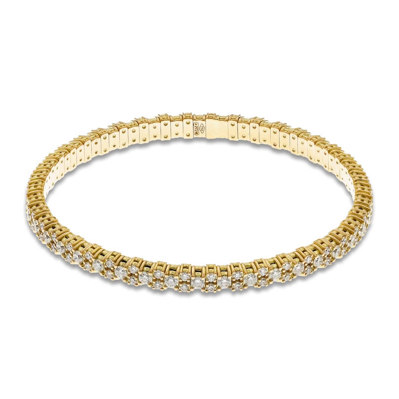 Main Image 1 of ZYDO Diamond Stretch Bracelet 2-7/8 ct tw 18K Yellow Gold 6.5&quot;