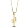 Thumbnail Image 2 of Shy Creation Diamond Cactus Necklace 1/10 ct tw 14K Yellow Gold 18&quot; JR55001165