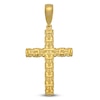 Thumbnail Image 1 of LUSSO by Italia D'Oro Men's Solid Byzantine Cross Charm 14K Yellow Gold