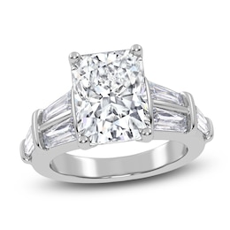 Radiant-Cut Created By Jared Studio Lab-Created Diamond Engagement Ring 4-1/2 ct tw 14K White Gold