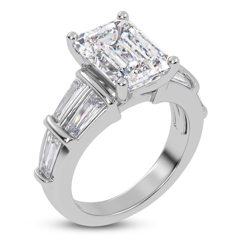 Main Image 2 of Radiant-Cut Lab-Created Diamond Engagement Ring 4-1/2 ct tw 14K White Gold