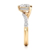 Thumbnail Image 3 of J'Lure Heart Brilliant-Cut Lab-Created Diamond Bypass Engagement Ring 2-3/8 ct tw 18K Yellow Gold