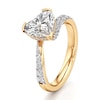 Thumbnail Image 4 of J'Lure Heart Brilliant-Cut Lab-Created Diamond Bypass Engagement Ring 2-3/8 ct tw 18K Yellow Gold