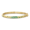 Thumbnail Image 1 of Le Vian Emerald Ombré Bangle Bracelet 1/6 ct tw Diamonds 14K Honey Gold