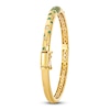 Thumbnail Image 3 of Le Vian Emerald Ombré Bangle Bracelet 1/6 ct tw Diamonds 14K Honey Gold