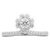 Thumbnail Image 3 of Unspoken Round-Cut Diamond Halo Ring 1/2 ct tw 14K White Gold