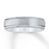 Thumbnail Image 1 of Wedding Band 10K White Gold 6mm