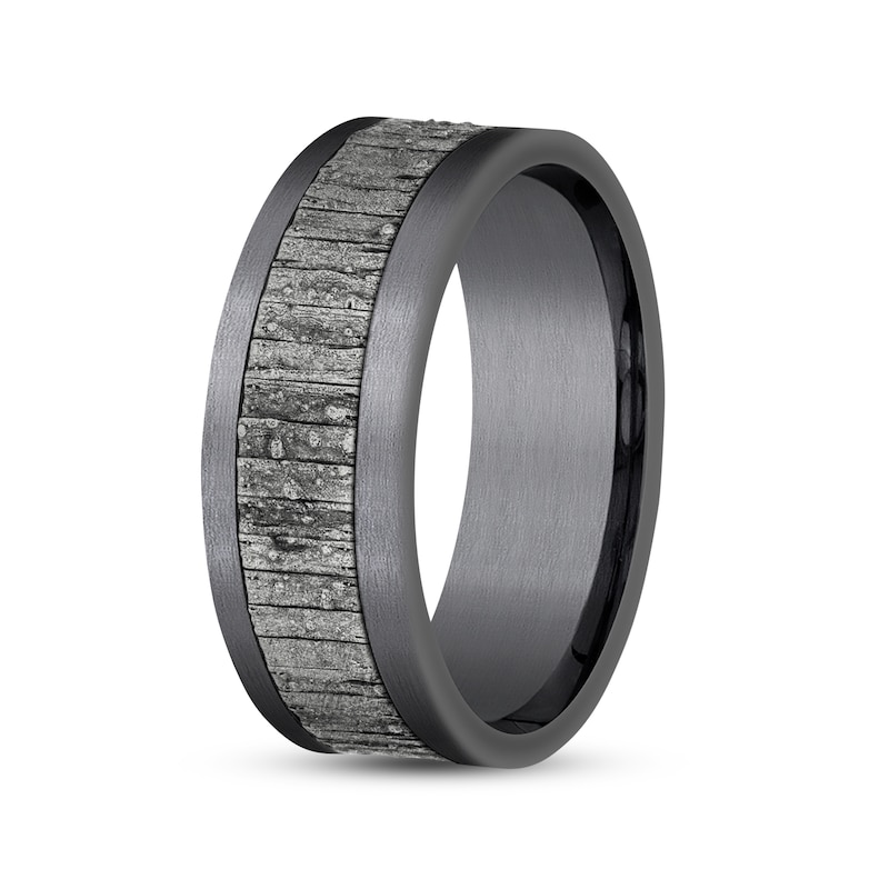 Main Image 2 of Wedding Band Tantalum/14K White Gold