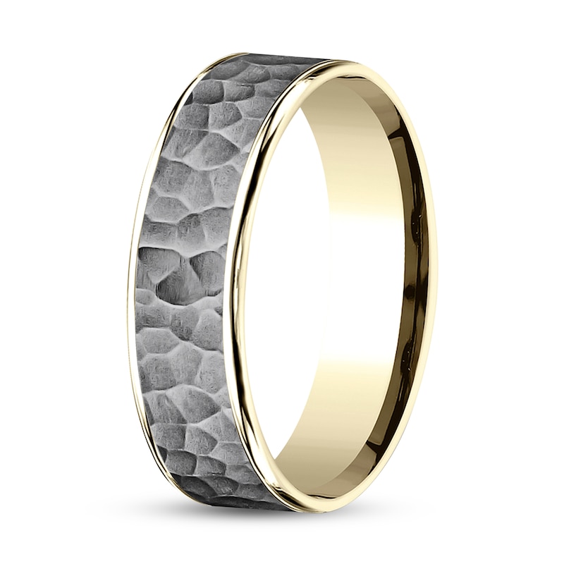 Main Image 2 of Wedding Band Tantalum/14K Yellow Gold