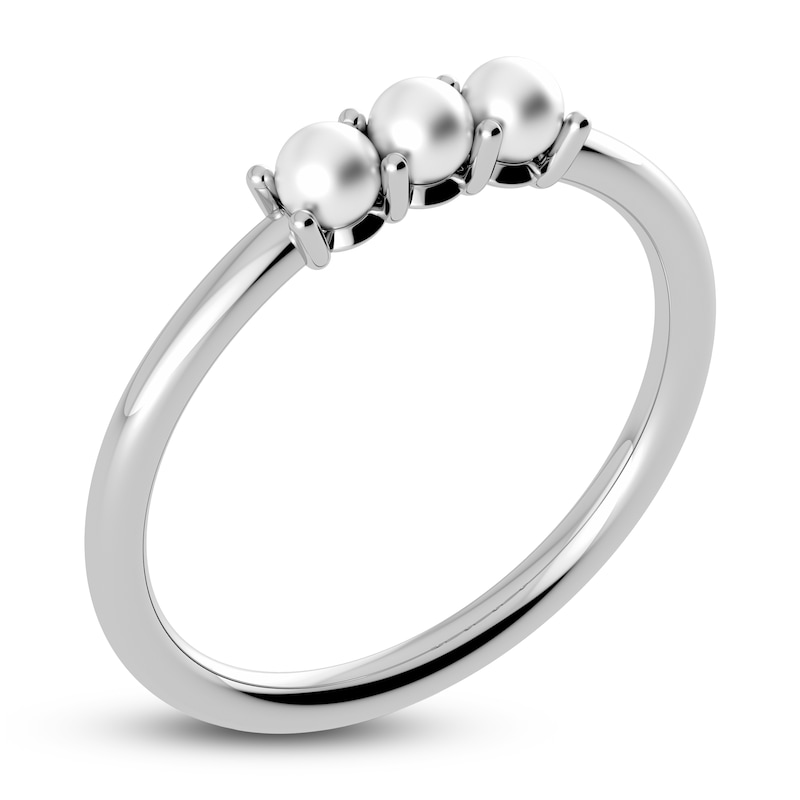 Main Image 2 of Juliette Maison Freshwater Cultured Pearl Trio Ring 10K White Gold