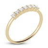 Thumbnail Image 2 of Juliette Maison Natural White Sapphire Half Eternity Ring 10K Yellow Gold