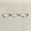 Thumbnail Image 4 of Juliette Maison Natural White Sapphire Half Eternity Ring 10K Yellow Gold