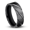 Thumbnail Image 1 of Swirl Wedding Band Black Titanium 7.0mm