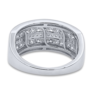 Diamond Multi-Row Anniversary Band 1 ct tw Round 14K White Gold | Jared