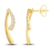 Thumbnail Image 1 of Diamond Drop Dangle Earring/Jacket 1/4 ct tw Round 14K Yellow Gold