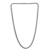 Thumbnail Image 1 of Men's Black Diamond Tennis Necklace 2 ct tw Round 14K White Gold 24&quot;