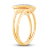 Thumbnail Image 2 of Diamond Heart Ring 1/2 ct tw Round 14K Yellow Gold