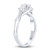 Thumbnail Image 1 of Diamond 3-Stone Engagement Ring 1 ct tw Princess/Round 14K White Gold