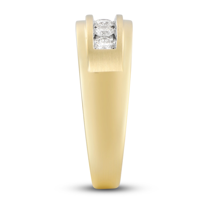 Main Image 2 of Men's Diamond Anniversary Band 1/2 ct tw Round 14K Yellow Gold