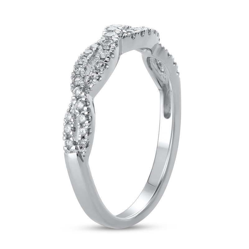 Diamond Twist Anniversary Band 1/4 ct tw Round 14K White Gold | Jared