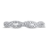 Thumbnail Image 3 of Diamond Twist Anniversary Band 1/4 ct tw Round 14K White Gold