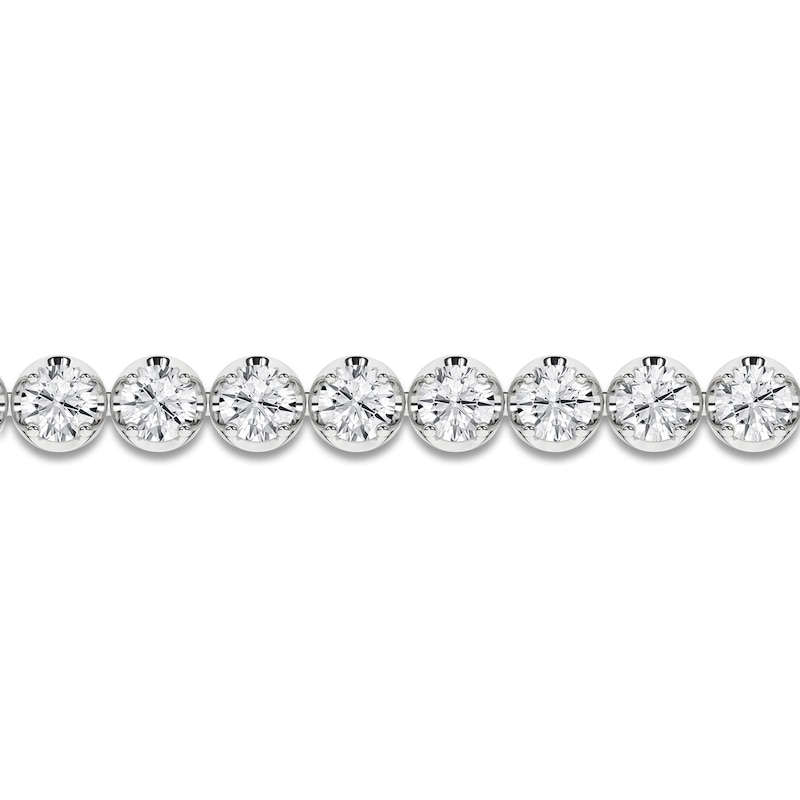 Main Image 2 of Lab-Created Diamond Tennis Bracelet 8 ct tw 14K White Gold 7.25&quot;