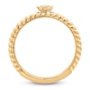 Thumbnail Image 4 of Floral Ring Diamond Accent 14K Yellow Gold