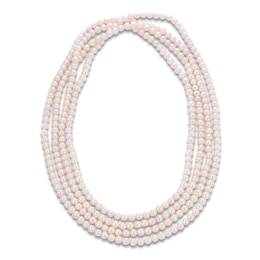 Freshwater Cultured Pearl Strand Necklace 80&quot;