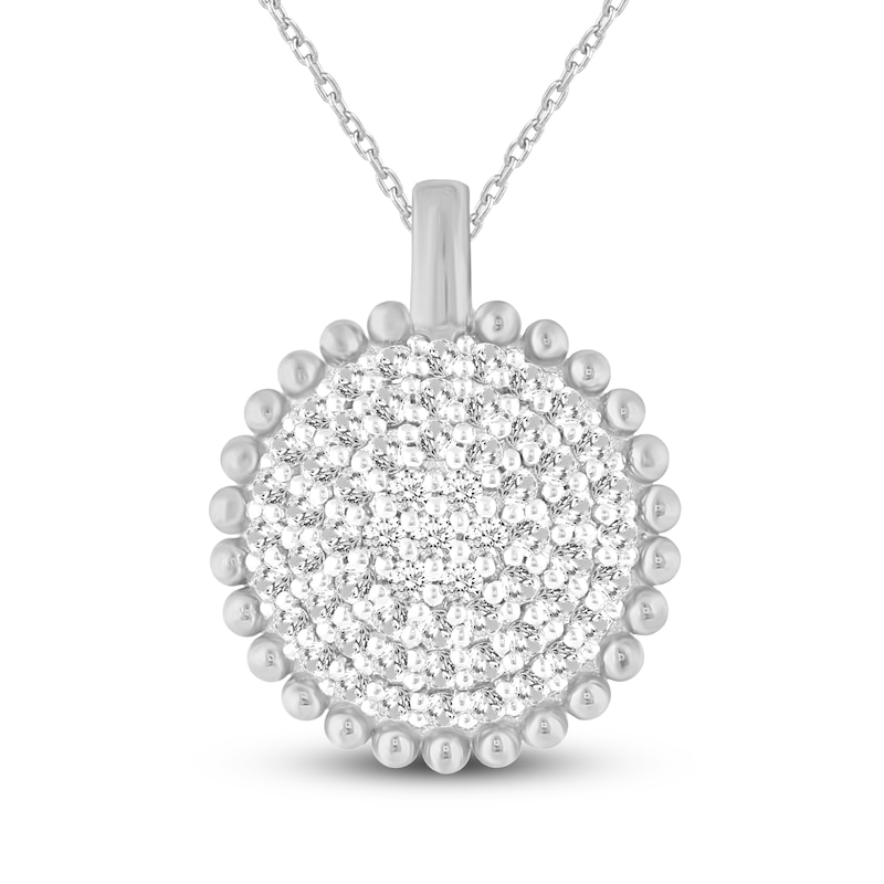 Main Image 1 of Diamond Pendant Necklace 3/4 ct tw 14K White Gold