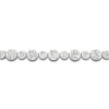 Thumbnail Image 1 of Lab-Created Diamond Bezel-Set Alternating Bracelet 5 ct tw 14K White Gold 7.25"