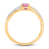 Thumbnail Image 2 of Kallati Natural Pink Sapphire & Diamond Ring 1/4 ct tw 14K Yellow Gold